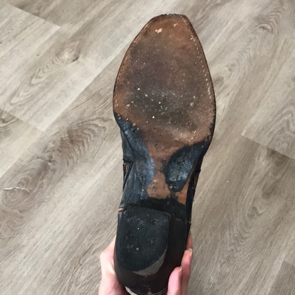 Corral Cowgirl Boots Western Brown Black Leather - Picture 14 of 14